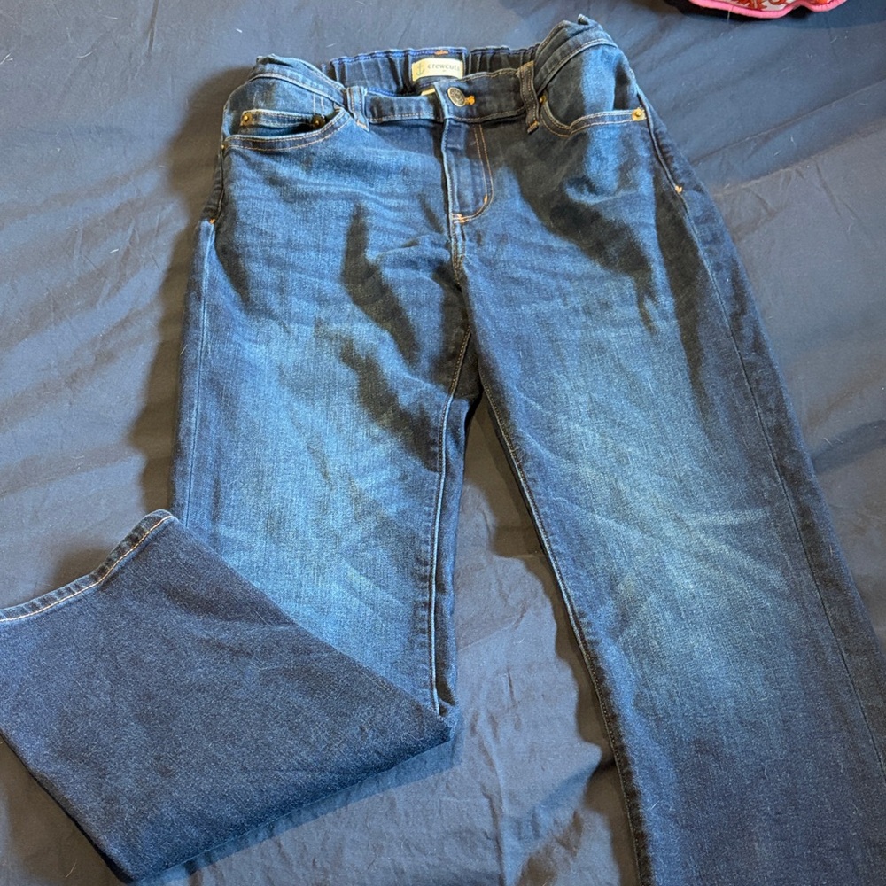 Classic Dark Wash Straight-Leg Jeans